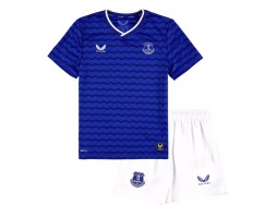 Everton Domáci Detský futbalový dres 2025-26 Krátky Rukáv (+ trenírky)